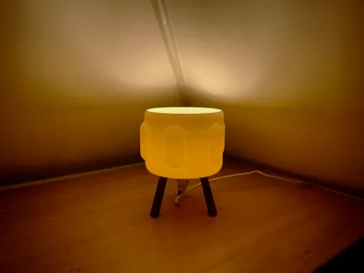 Minimalist Scandinavian Lamp utilizing an IKEA Stråla