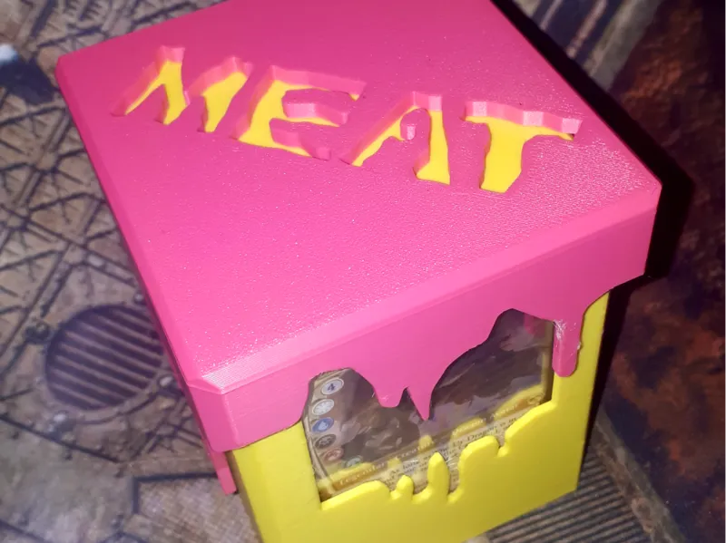 Meaty Magic inspired Commander deck box MTG