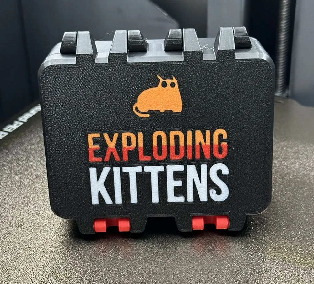 Exploding Kittens - Card Box - SnapLock Ed. - Free 3D Print Model ...