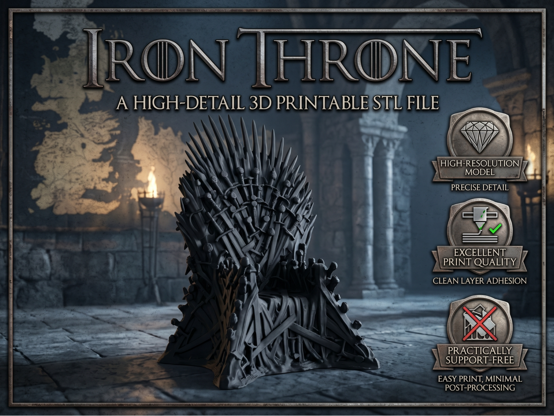 Iron Throne - Game Of Thrones Fan Art -