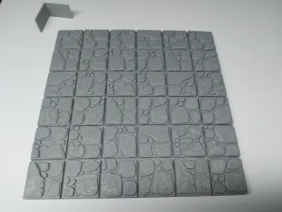Dungeon tiles with insert walls for DND