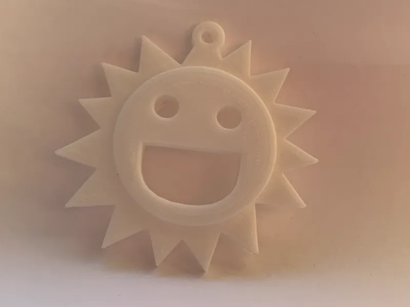 Smiley Sun Keyring