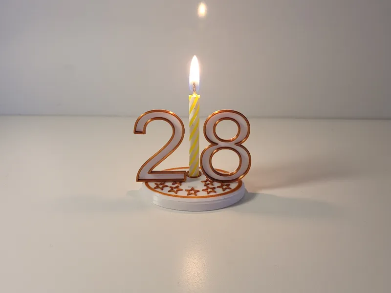 Porte bougie anniversaire