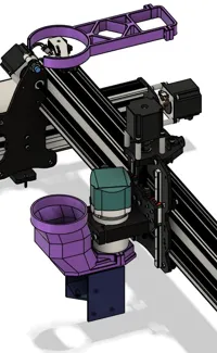 Support for a 65mm Spindle and 101.4mm (4") Dust Hose