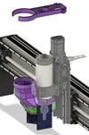 Support for a 80mm Spindle and 101.4mm (4") Dust Hose