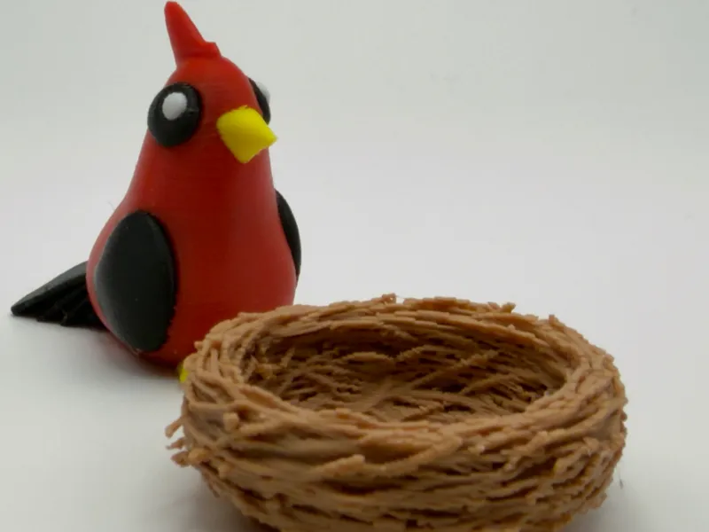 mini ave cardenal rojo.