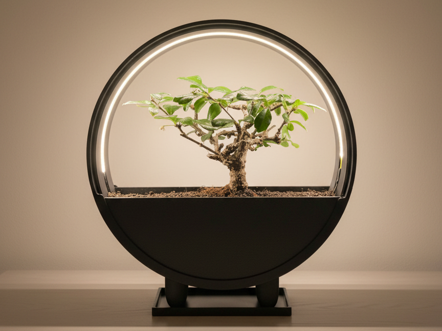 Pot de plante lumineux