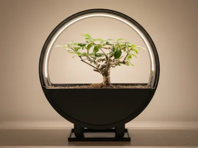 Halo Bloom – Luminous Flower Pot