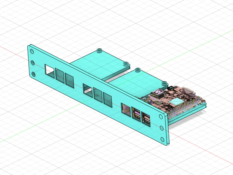 Raspberry Pi Shelf for 10" Rack 1U (3 slot)