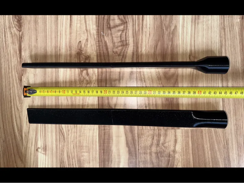 Flat ~10mm!, long 46cm vacuum nozzle for 35mm hose