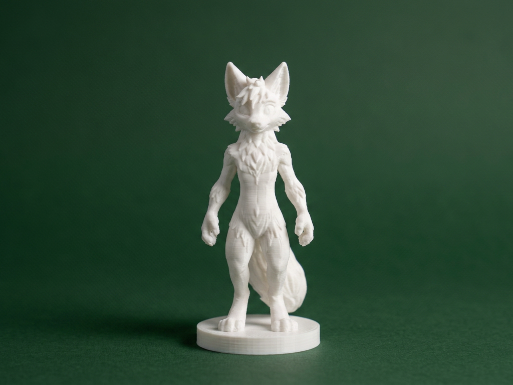 Furry Wolf Character – Stylized Figurine