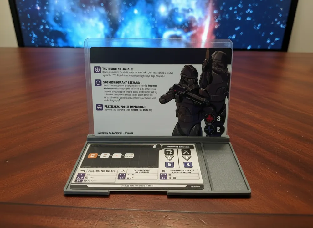 Shatterpoint Tech Card Shatterpoint – Sleeved Card Dashboard with Rail - Free 3D Print Model ...