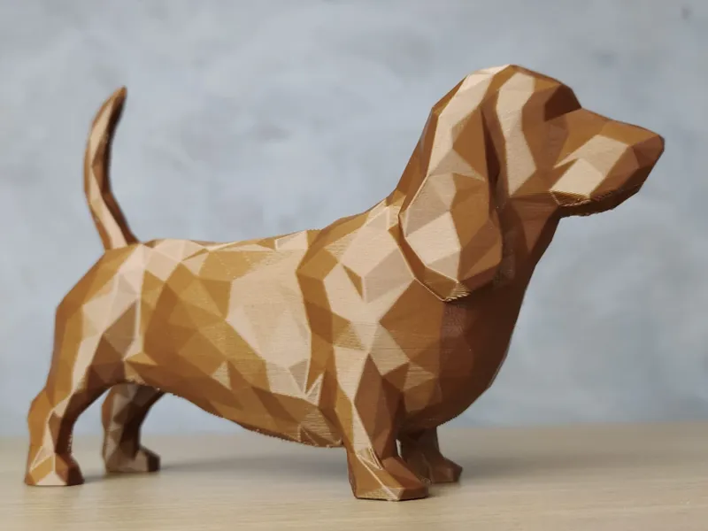 Basset Hound Low Poly