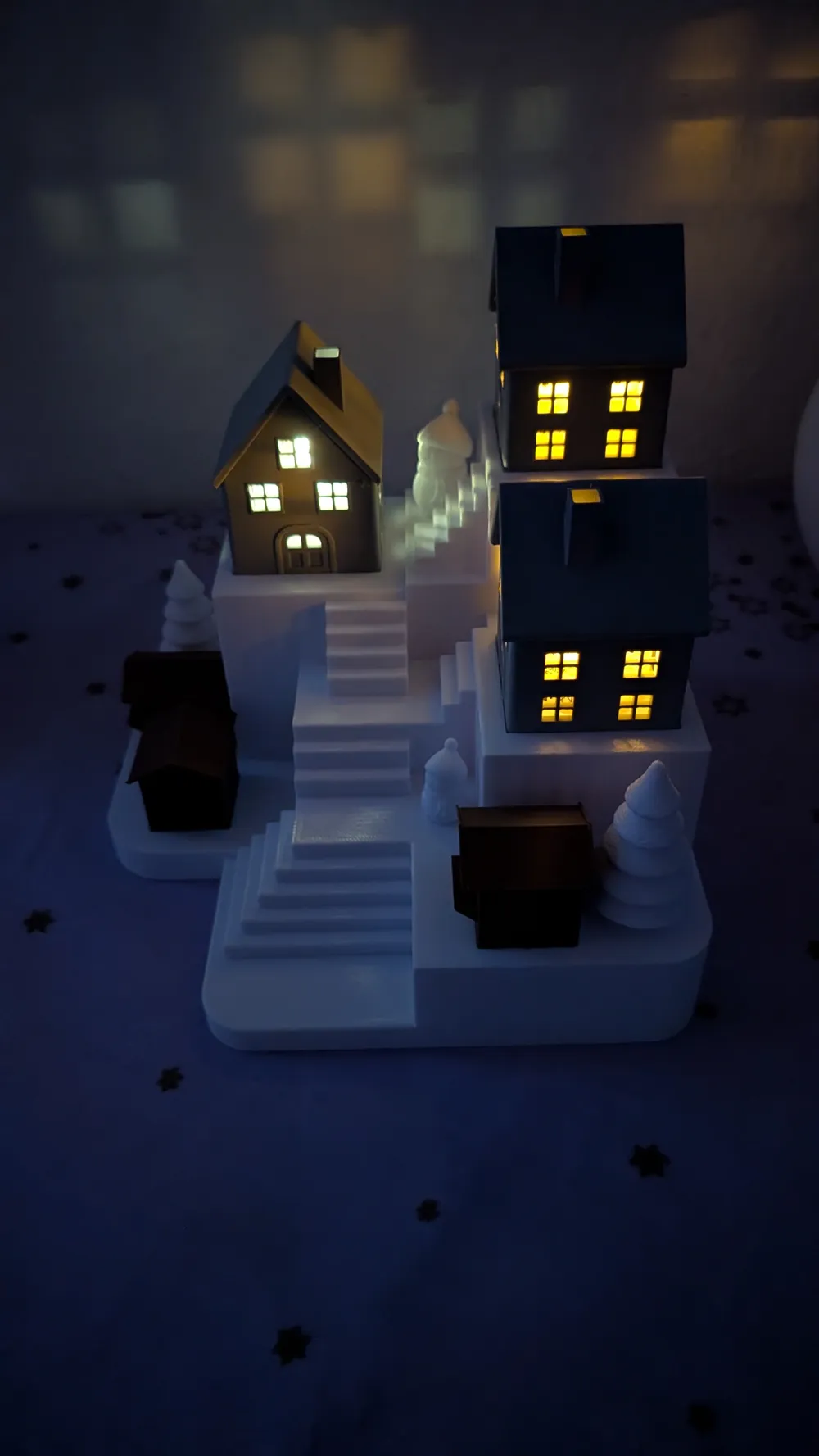 (NO AMS) Christmas village - Free 3D Print Model - MakerWorld