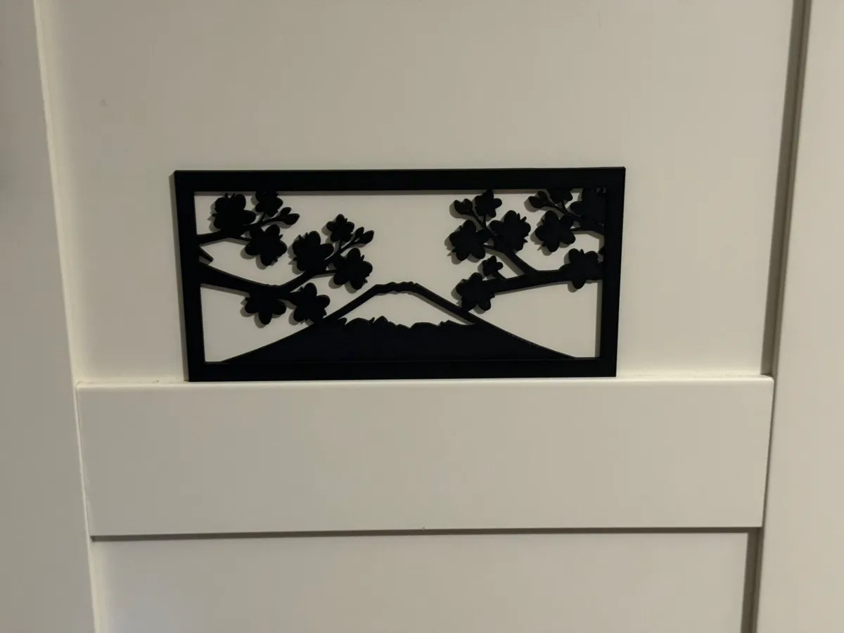 Décoration murale mont Fuji et sakura