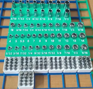 Spline Sockets Gridfinity