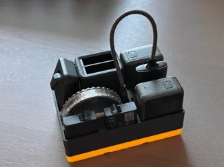 Gridfinity 3x2 Storage for GoPro 5/6/7 + Charger
