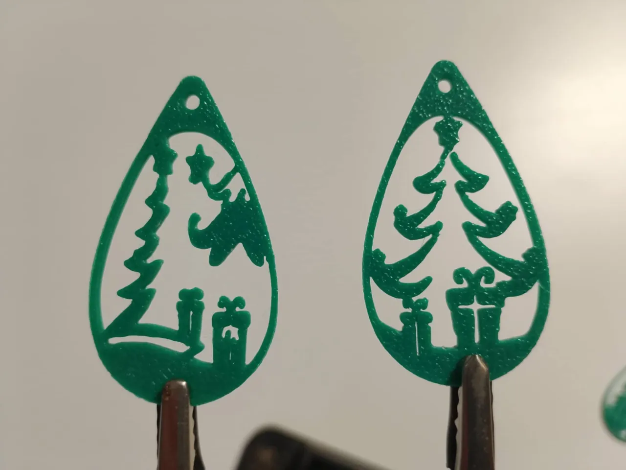 Christmas earrings view 2