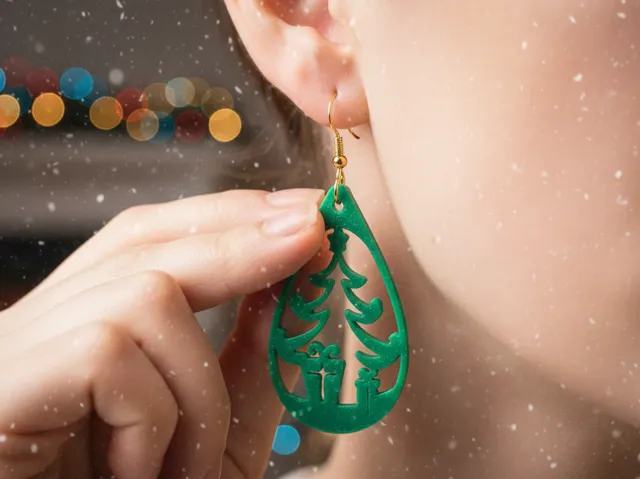 Christmas earrings