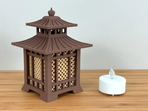 Japanese Mini Tea Light Lantern view 4