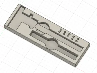 Gridfinity Mitutoyo caliper + deburrer holder