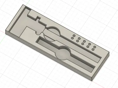 Gridfinity Mitutoyo caliper + deburrer holder