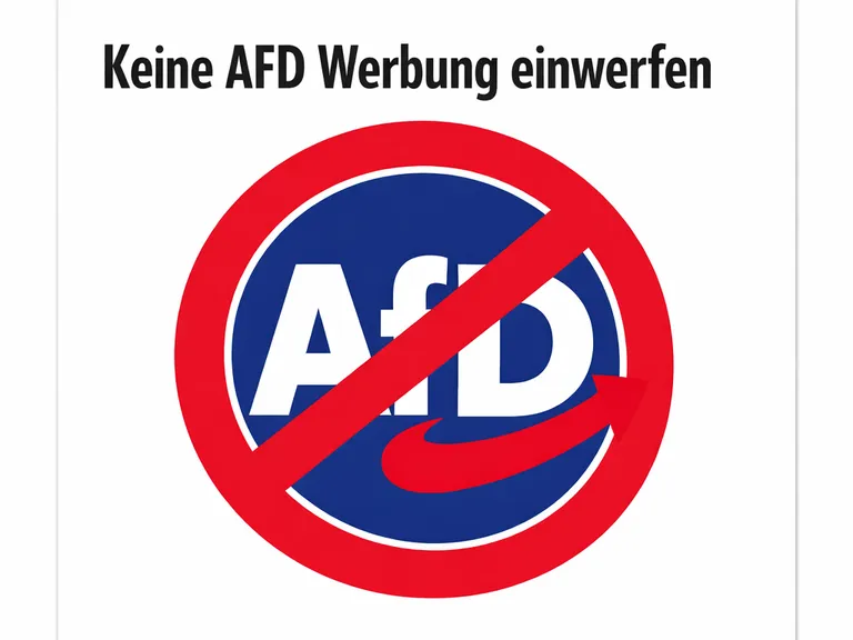 Briefkasten Keine AFD Werbung einwerfen noAFD