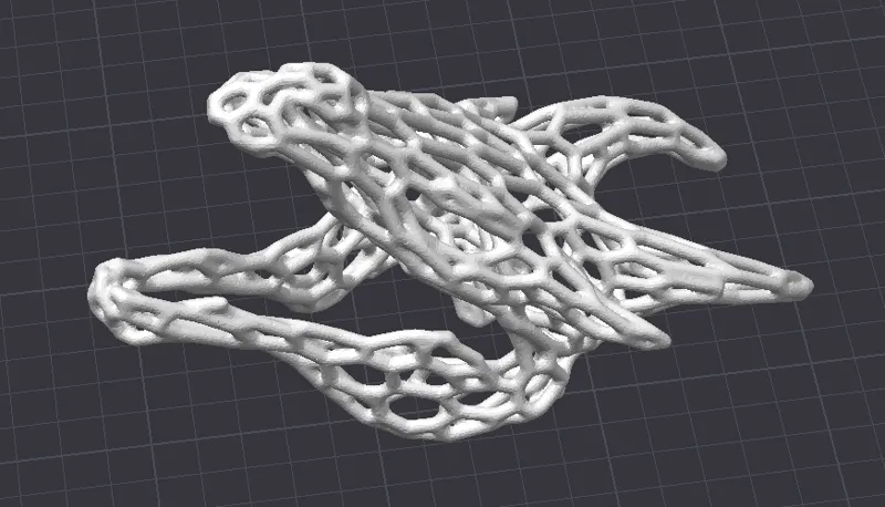 Voronoi Dragon Skull Head