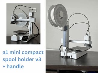 A1 Mini Compact Spool Holder v3 + Handle