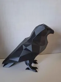 Faucon low poly décoratif — photo 5