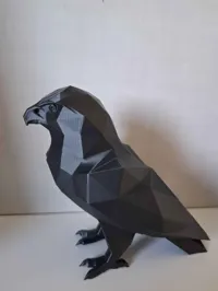 Faucon low poly décoratif — photo 3