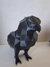 Faucon low poly décoratif — photo 4