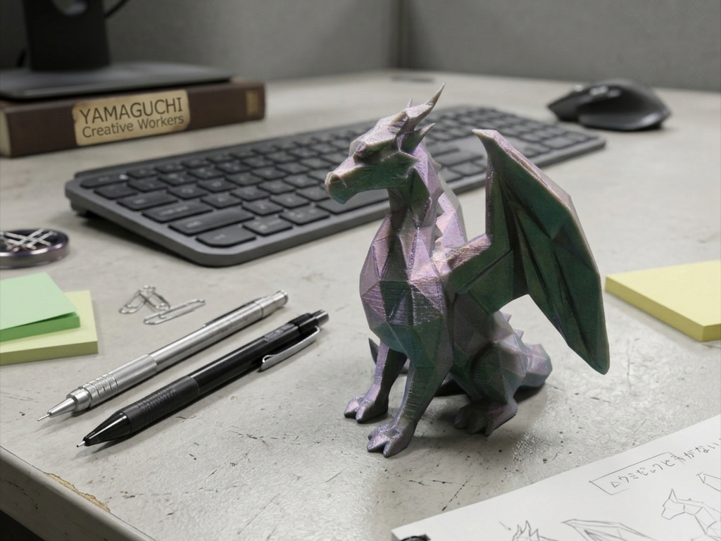 Low-Poly Desk Dragon