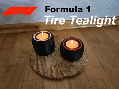 F1 Tire Tealight 