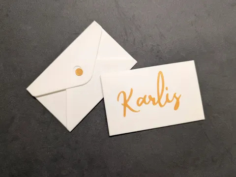 Envelope - Print & Fold - For gift cards and money view 2