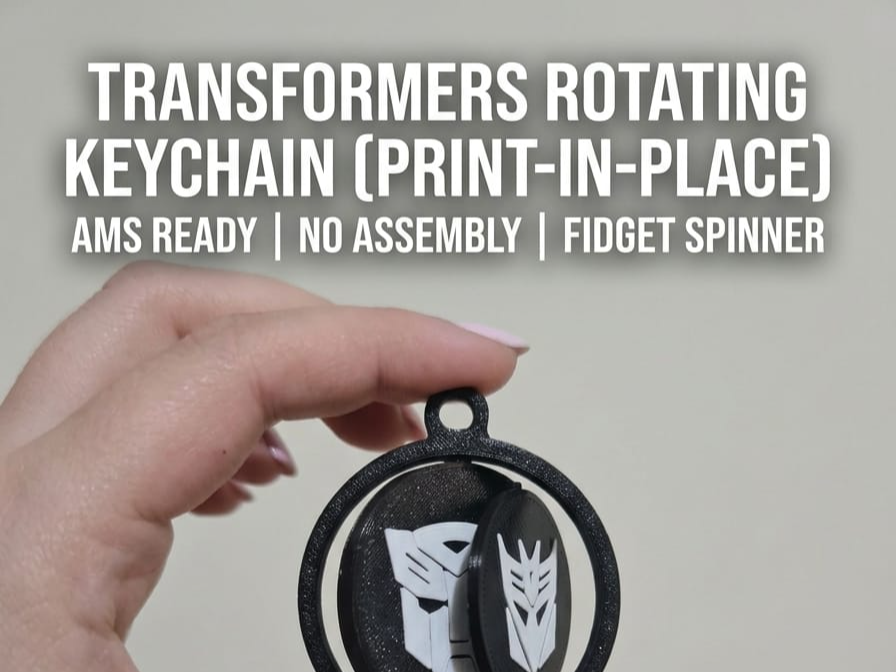 Transformers Autobot  Decepticon Rotatin Keychain 