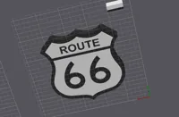 Original Route 66 Sign 0.2mm layer, 2 walls, 20% infill