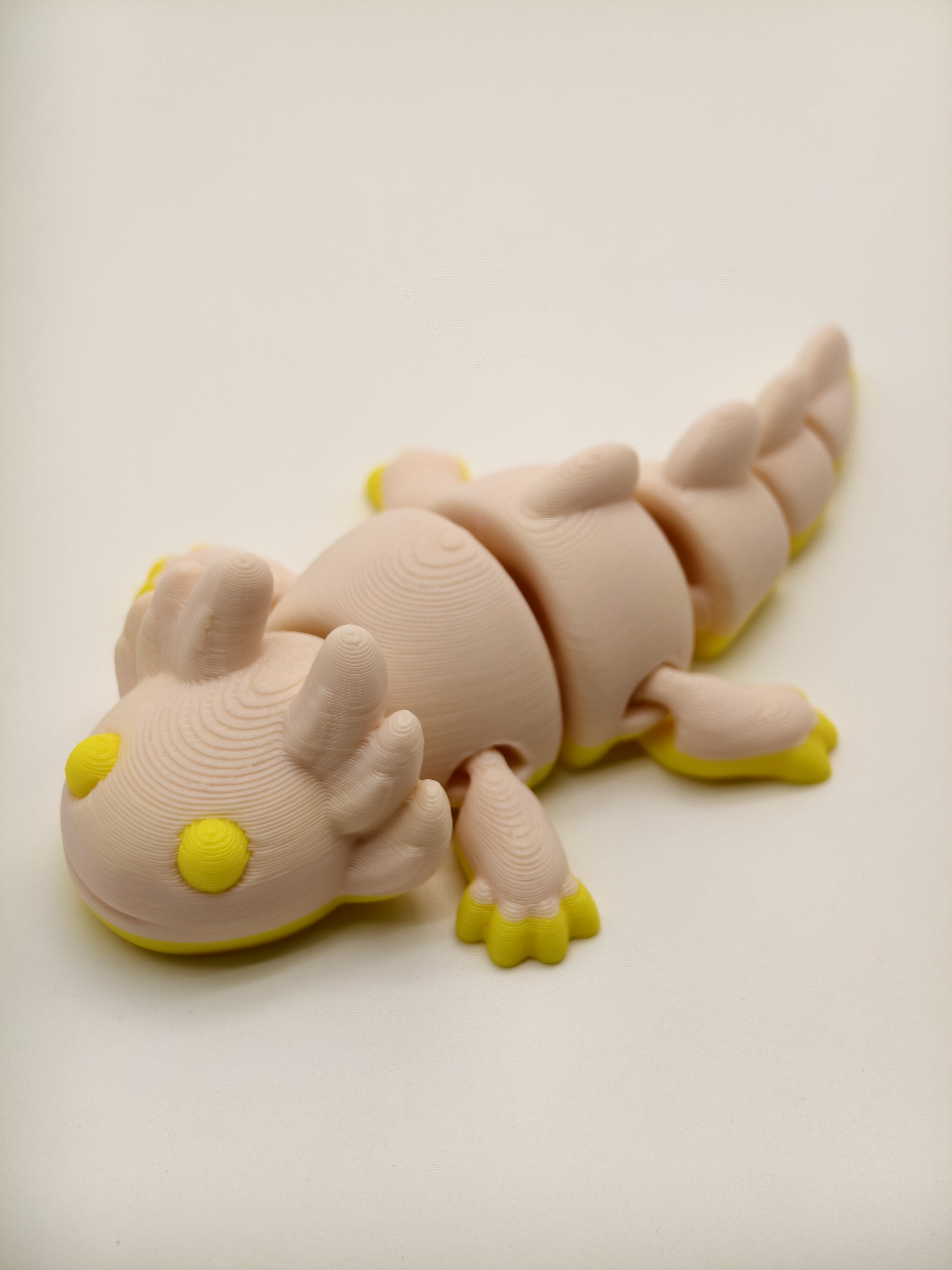 Miniatura 2 do modelo 3D 蝾螈小宝，六角恐龙，无需支撑