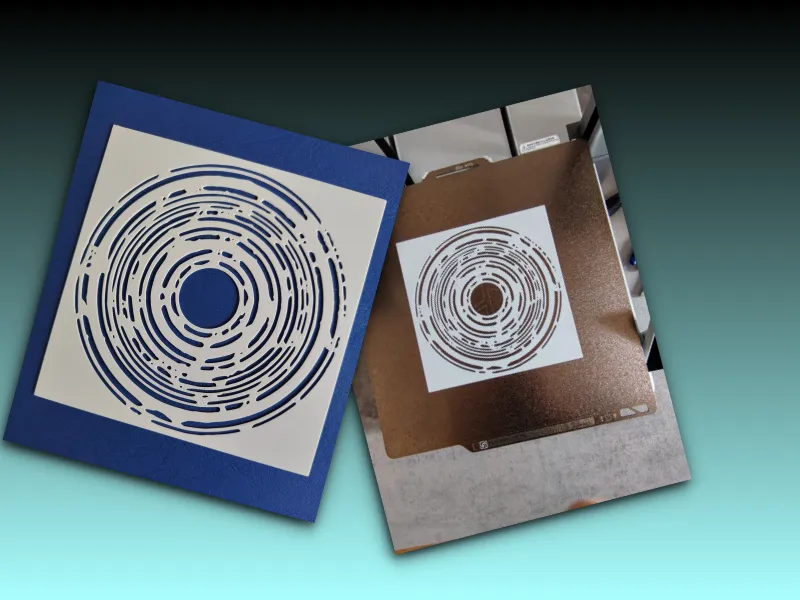 stencil cerchi concentrici