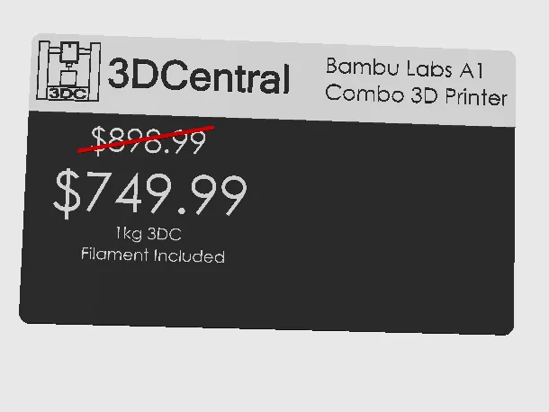 3DC printer price labels