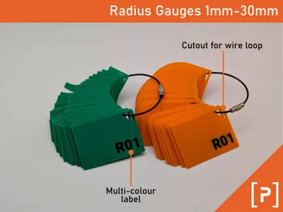 Radius Gauges Inner/Outer 1mm to 30mm