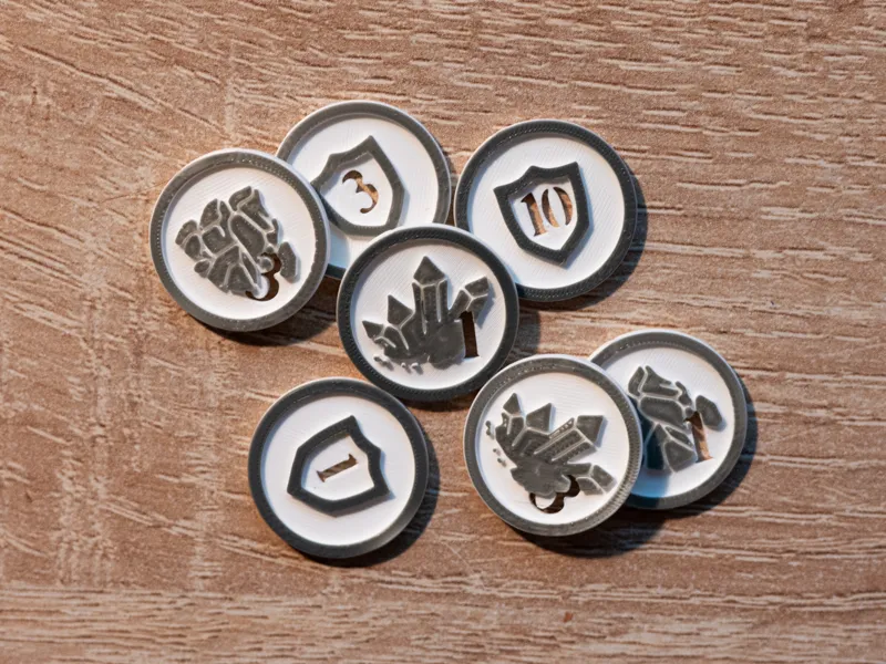 Heroes 3 Board Game - coins and sources