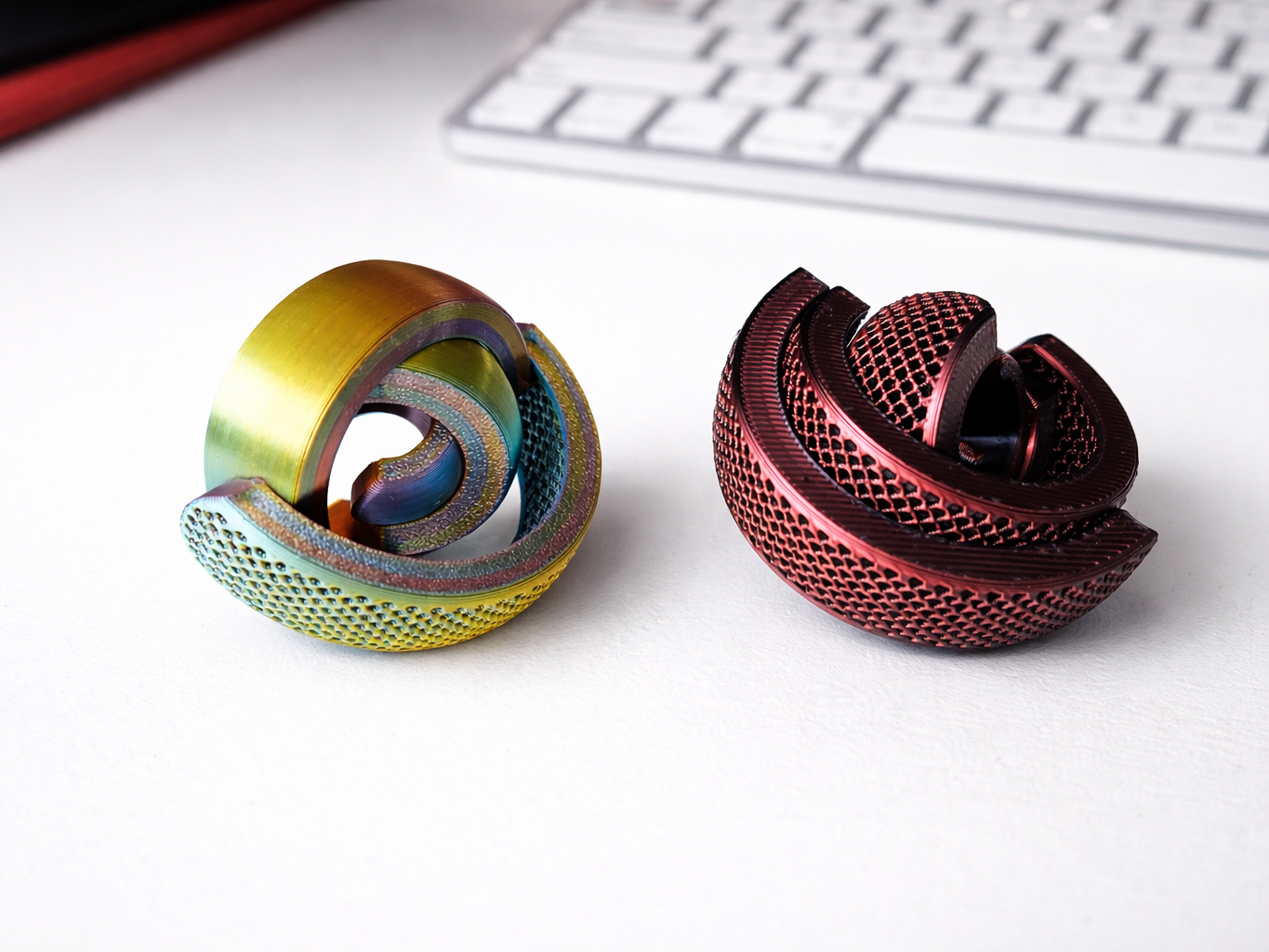 Net Gyro Fidget ArcSpinner (Print-in-Place)