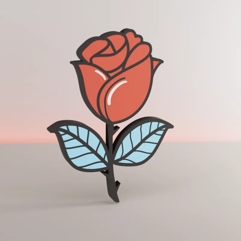 Valentine's day rose decor