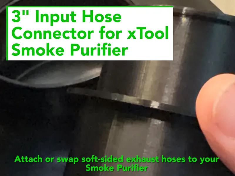xTool Smoke Purifier Input Hose Connector