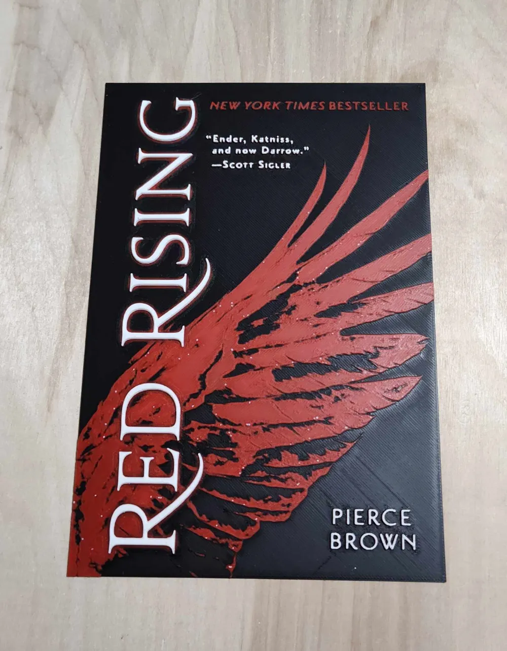 Red Rising Bookk Red Rising Book Cover by CJ - MakerWorld