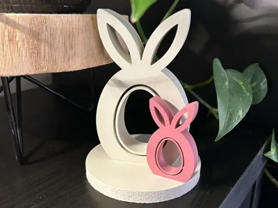 Easter egg with ears