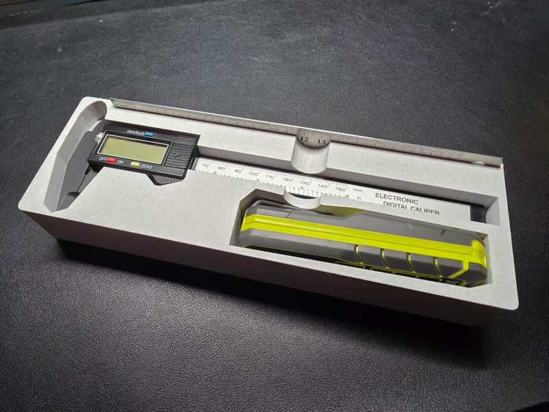 Digital Caliper Metal Ruler Ryobi Laser Gridfinity