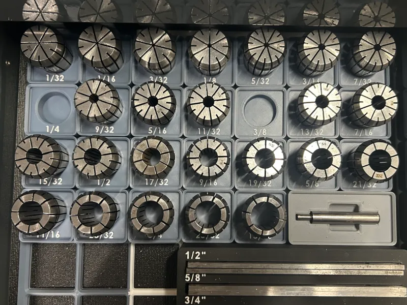 Gridfinity ER32 Collet Holders 