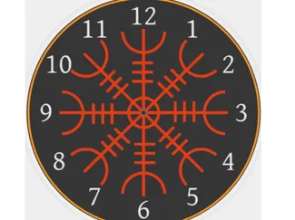 Nordische Uhr K-011 Helm of awe